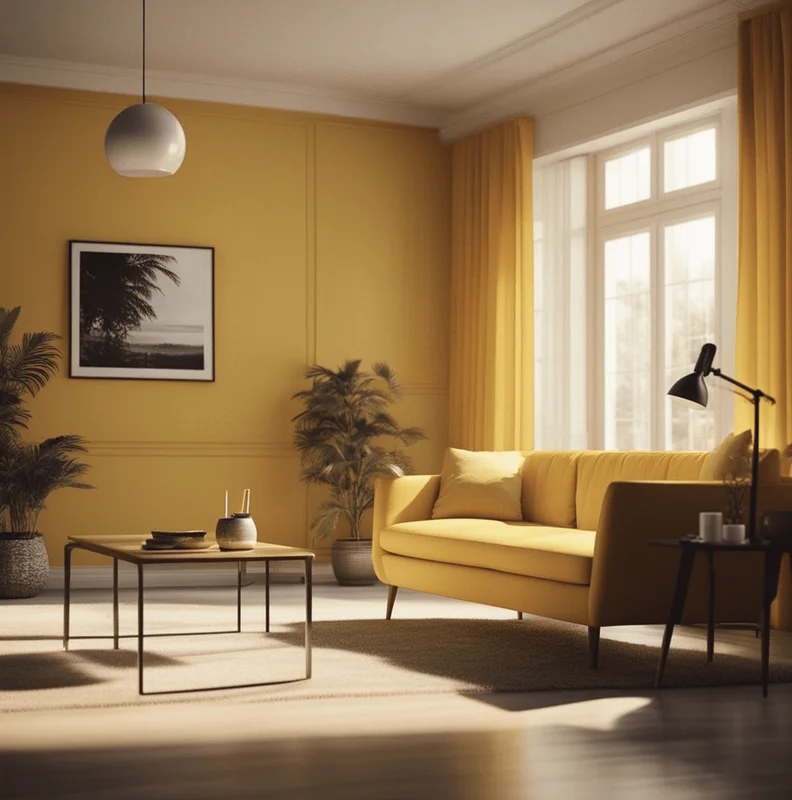 mise en situation couleur PLF-2301 CURCUMA Peinture La Francaise