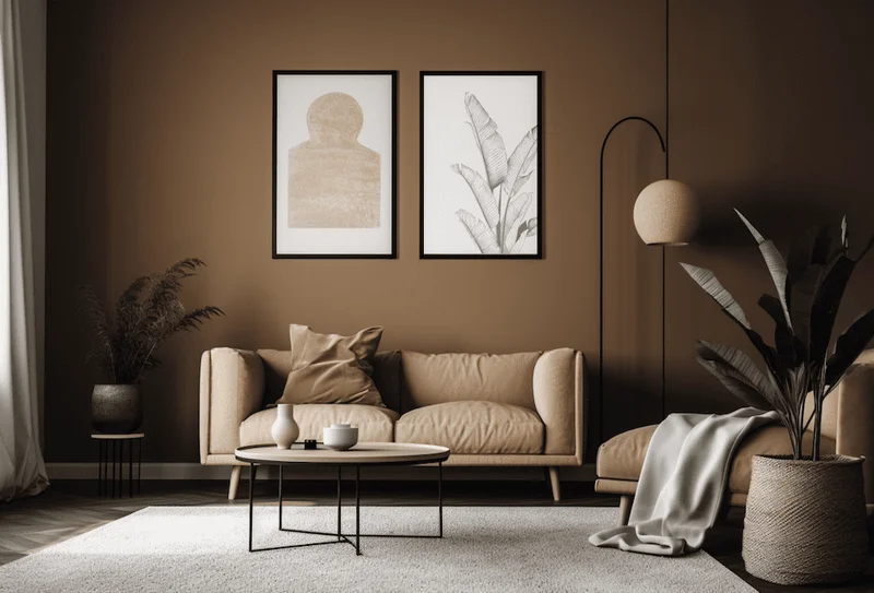 mise en situation couleur PLF-7352 HAVANE Peinture La Francaise