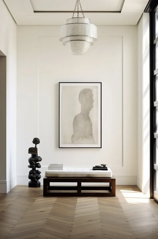 Mise en situation peinture couleur La Française PLF-0109 BLANC CASSE