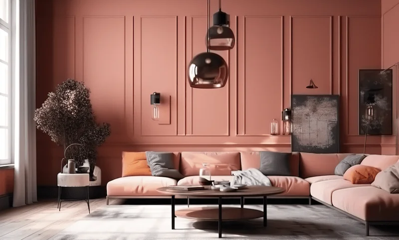 Mise en situation peinture couleur La Française PLF-73 TERRE CUITE