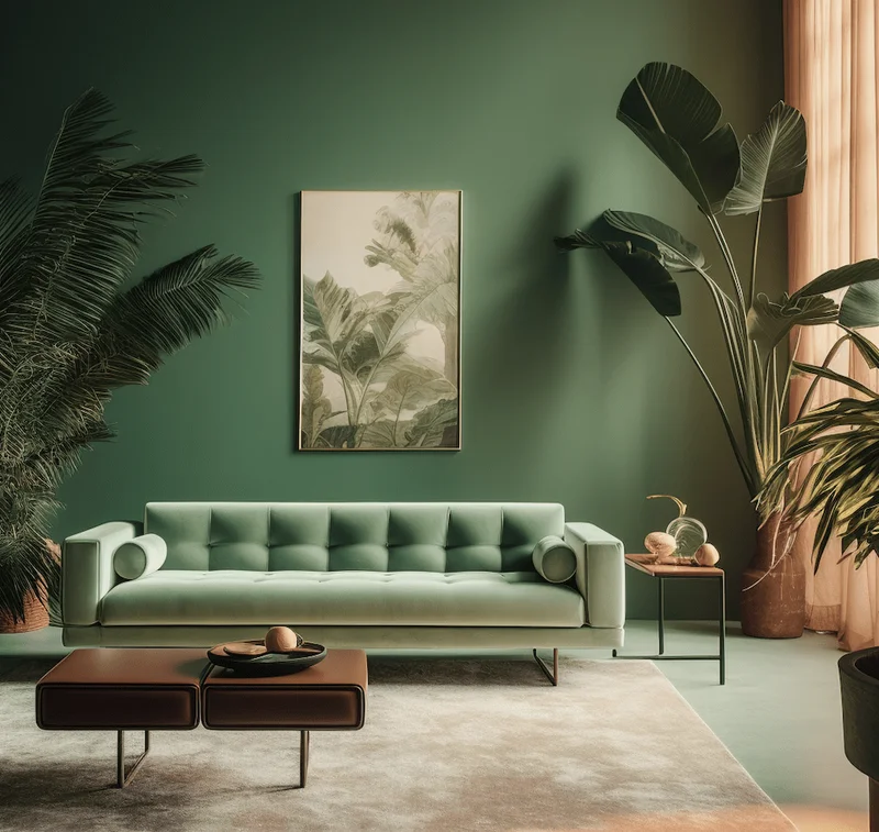 mise en situation couleur PLF-5350 JUNGLE Peinture La Francaise