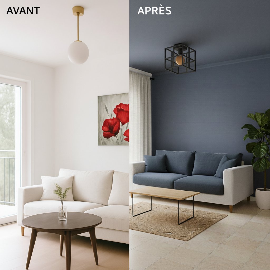 Simulateur couleurs Peinture La Française - Avant et après transformation